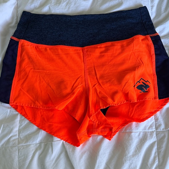 Rabbit Pants - Rabbit Women's neon orange & navy trail Shorts